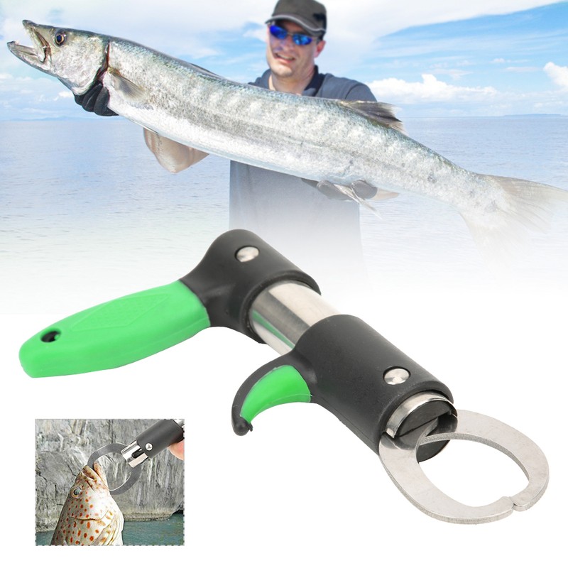 Stainless Steel Fish Control Lip Gripper Plier Lure Controller Clamp