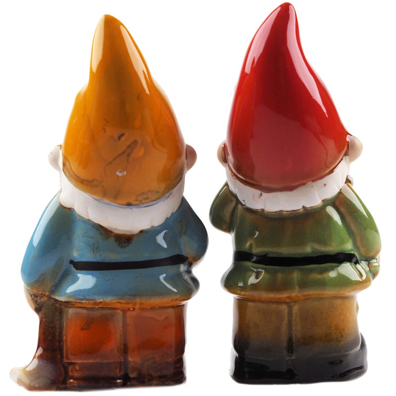 BWG High Glaze 14cm Garden Gnomes - Ceramic Yellow Red
