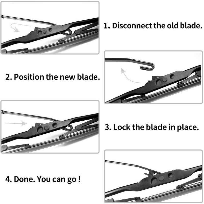OTUAYAUTO 26" + 18" Windshield Wiper Blades, 2Pcs OEM Quality