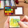 NlsqEU Mini Watercolour Set, Watercolour Paints Watercolour Set, Mini Portable