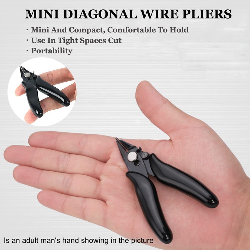 BOENFU 3.5 Inches Mini Cutter with Lock, Flush Cutters, Small