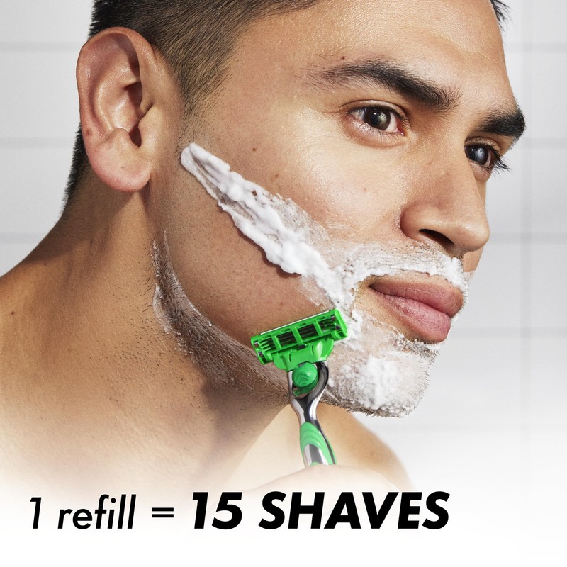 Gillette Mach3 Sensitive Mens Razor Blade Refills, 20 Count, Designed