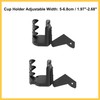 REPAIROCK Round Water Drink Cup Mount Holder Adjustable for Jeep
