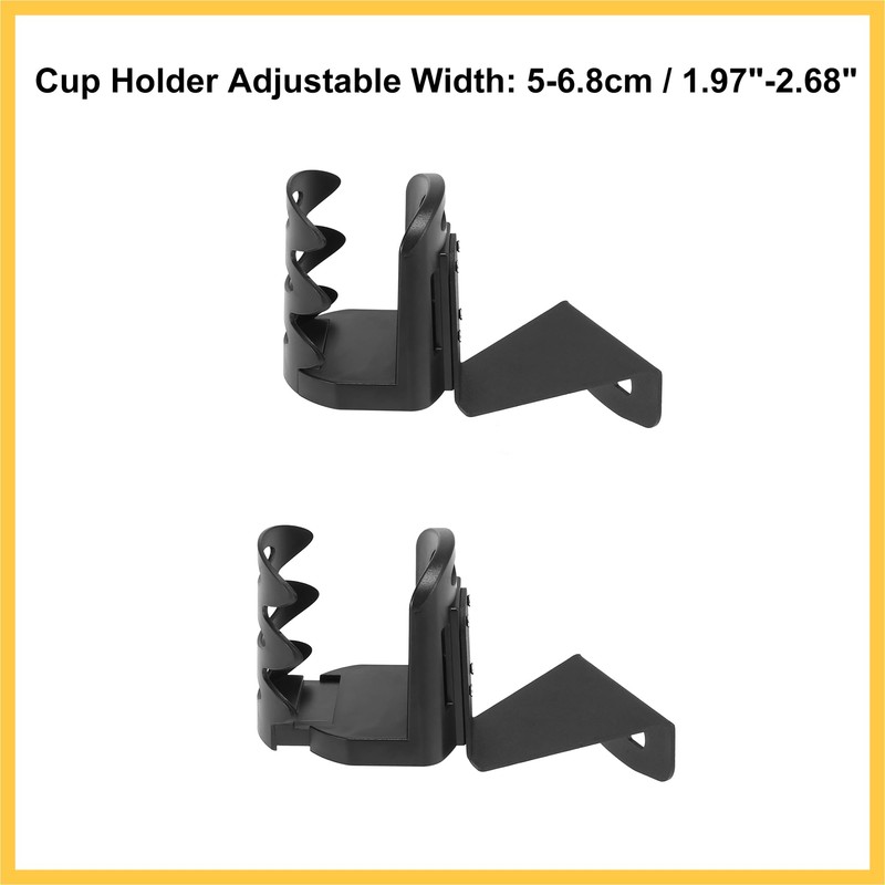 REPAIROCK Round Water Drink Cup Mount Holder Adjustable for Jeep