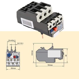 YWBL-WH CPN NR2-25 Electric Thermal Overload Relay 7A-10A 50-60Hz, Relay with Phase Break Protection, Manual & Auto Reset, Temperature Compensation, Trip Indication, Test & Stop Buttons