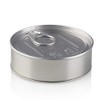 100ml Self Sealing Tin with Black Plastic Lid