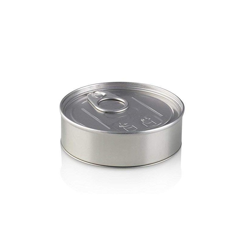 100ml Self Sealing Tin with Black Plastic Lid