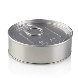 100ml Self Sealing Tin with Black Plastic Lid