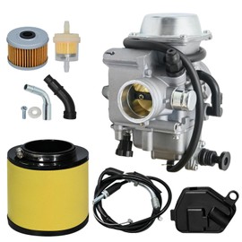 Zreneyfex Carburetor Carb Kit Replacement for Hond Fourtrax 300 1986-2000; Foreman 400 1997-2004; Foreman 450 1998-2004; Rancher 350 1987-2000, 17254-HC5-900 Air filter, 15412-HM5-A10 Oil Filter