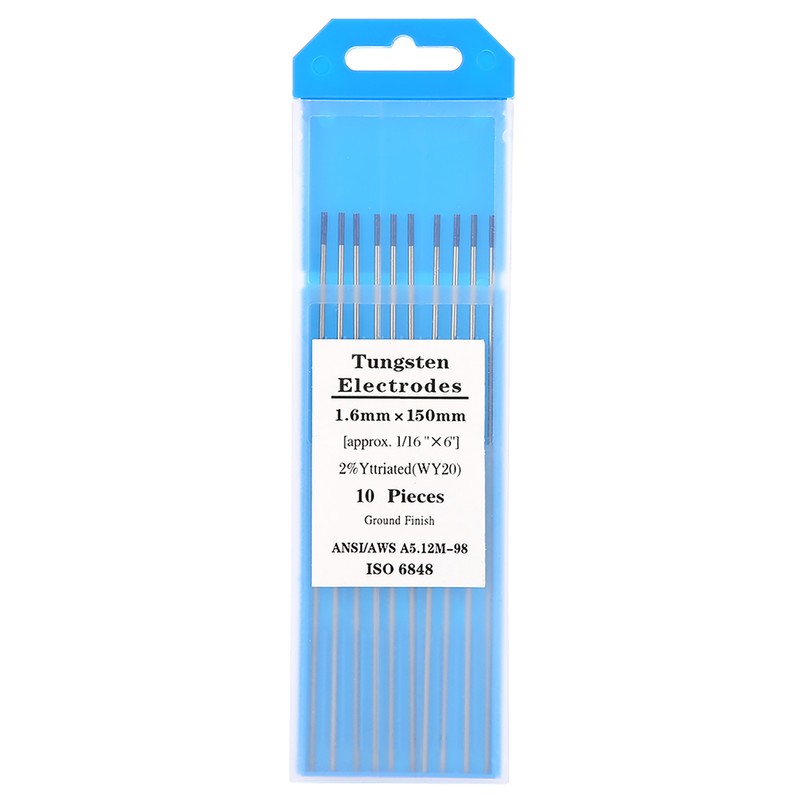 10pcs WY20 2.0% Yttrium Tungsten Electrode Blue Tip for TIG