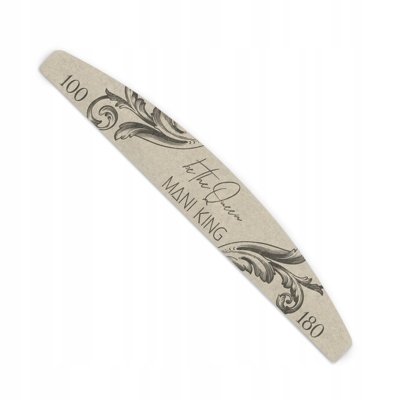 MANI KING ROYAL 25pcs Professional Nail File Half Moon Be