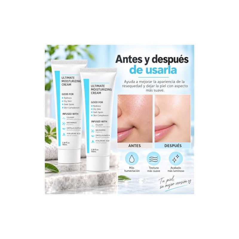 WEISPO - 2PCS Crema Coreana Original,Youthful Formula Crema Hidratante Ultimate
