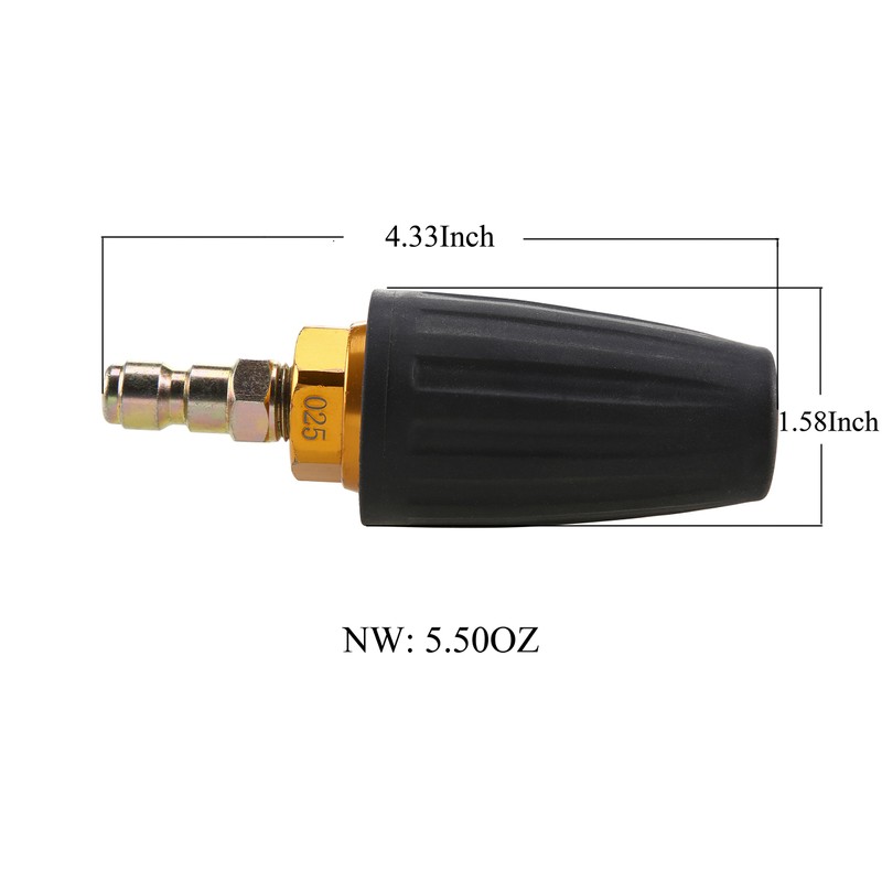 Tool Daily Quick Connect Turbo Nozzle Universal for Cold Water