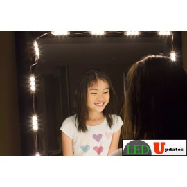 LEDUPDATES MAKEUP MIRROR LED LIGHT WARM WHITE FOR VANITY MIRROR + DIMMER & UL POWER