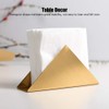 Garosa Servilletero de Contemporáneo Servilletero triangular clásico de acero inoxidable