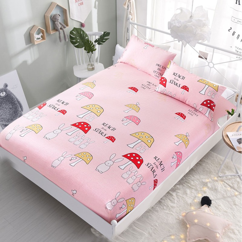 100% Cotton Soft Comfortable Breathable Fitted Sheet (150*200cm)