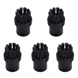 VPOUERY 5 spazzole rotonde di ricambio per pulitori a vapore SC1, SC2, SC3, SC4, SC5, SC7 (Nero), blue