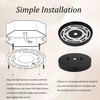 Runseaway 2Pcs Universal Light Fixture Mounting Bracket Kit, 4” Round