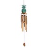 Wowser Bamboo Pineapple Windchime, Outdoor Garden Décor, 36 Inches