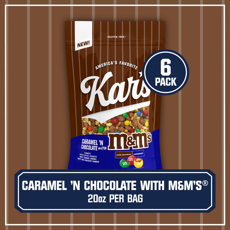 Kar's Nuts Caramel 'N Chocolate with M&M'S Candies - 20oz