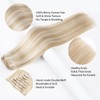 SOBEAUTY Clip in Hair Extensions, Real Human Hair Extensions, 100%