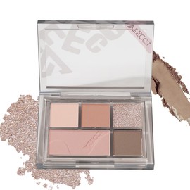 VEECCI Eyeshadow Palette, Versatile Glitter Shadows for Women with Blendable Colours, Featuring Fine Powder Texture, Matte and Shimmer Cream 03 Brown