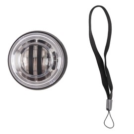 Enwye Black Power Ball Fitness Self-Starting Grip Trainer Gyroscope with Colorful Lights Wrist Exercise Ball for Hand and Arm Strength Training