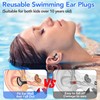 Swimming Ear Plugs Waterproof Earplugs - 3 Pairs Silicone Swim