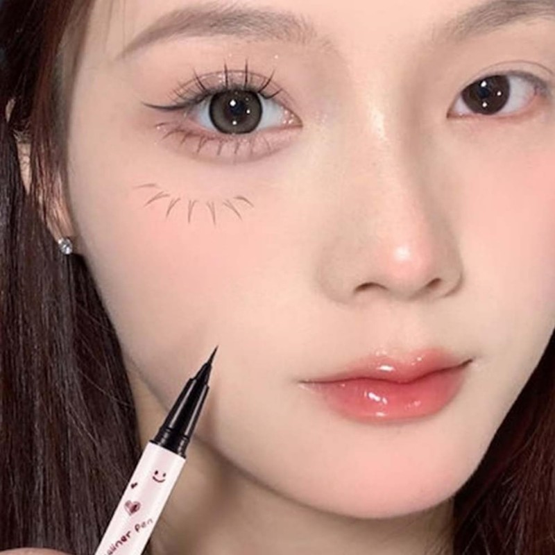 UNYOKE Pear Blossom Rain Fine and Smooth Eyeliner Waterproof, Sweat