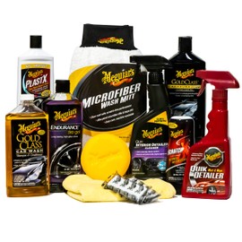 Meguiar's Complete Car Care Kit - The Ultimate Car Detailing Kit for a Showroom Shine - Includes Products for Cleaning and Detailing for the Interior and Exterior of your Vehicle