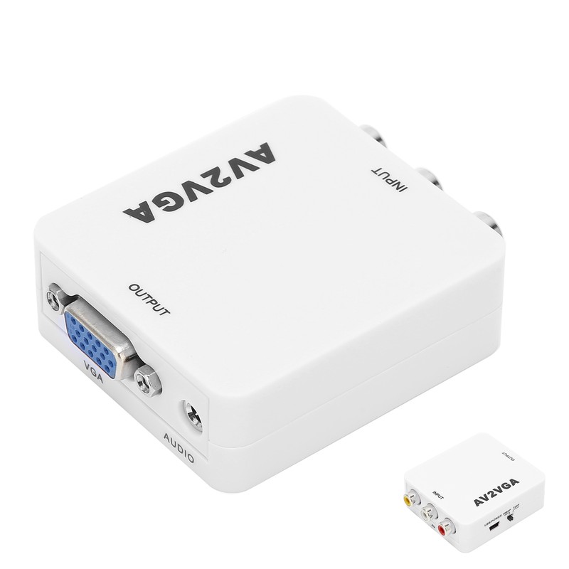 For AV to VGA Conveter Portable 1920x1080 HD AV2VGA Video
