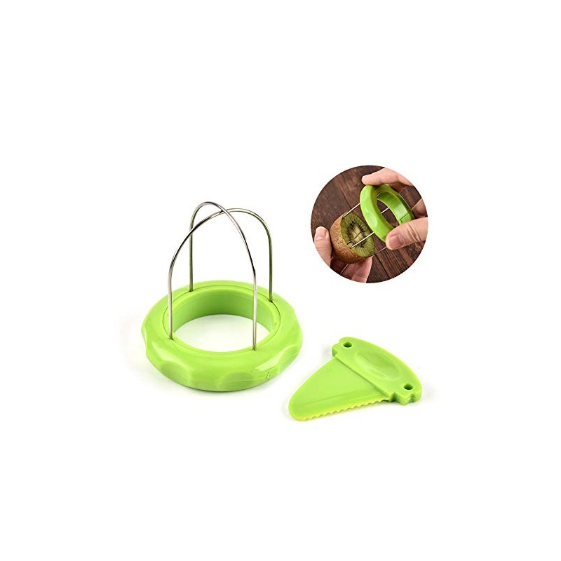 Fruit Slicer, Green Fruit Kiwi Cutter Peeler, 2025 New Slicer