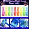 24PCS Music Party Favors Finger Lights for Kids, Goodie Bag
