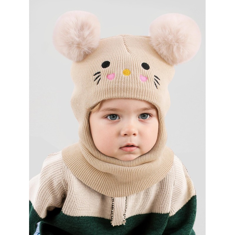 AYPOW Cappello Passamontagna Invernale Caldo per Bambini da 0.5 a