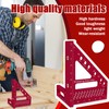 CHmiss 3D Multi-Angle Measuring Ruler, 22.5-90 Degree Aluminium Alloy 3D