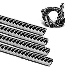 ASLAM Wiper Blade Refills 6mm for Frameless Windshield Wipers 24",Cut to Size(Set of 4)