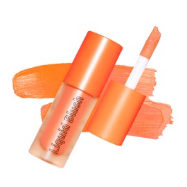Liquid Blush, Long-lasting & Blendable Liquid Blush for High-Pigment Color, Achieve a Soft, Dewy, Healthy Natural Finish (05-Warm Orange, 0.2 Ounce)