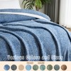 LURKA Fine Knit Throw Blanket - Super Soft Breathable Lightweight