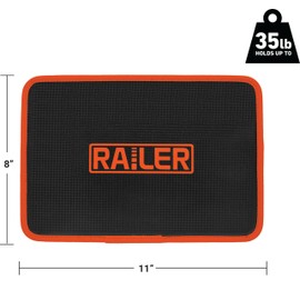 Railer MagMat Mega | Premium Magnetic Tool Mat. Durable Non-Slip Magnetic Tray Holds Up to 35lb | Efficient Tool Organizer for Workshop & Garage