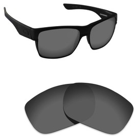 Alphax Black Chrome Polarized Replacement Lenses for Oakley TwoFace OO9189