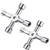 Maveek Utility Key, 2 Pack Silver 4-Way Multi-Functional Cabinet Box
