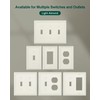 TREEWELL 6-Pack Decorator Outlet Cover Plate, Decorative Switch Plates and