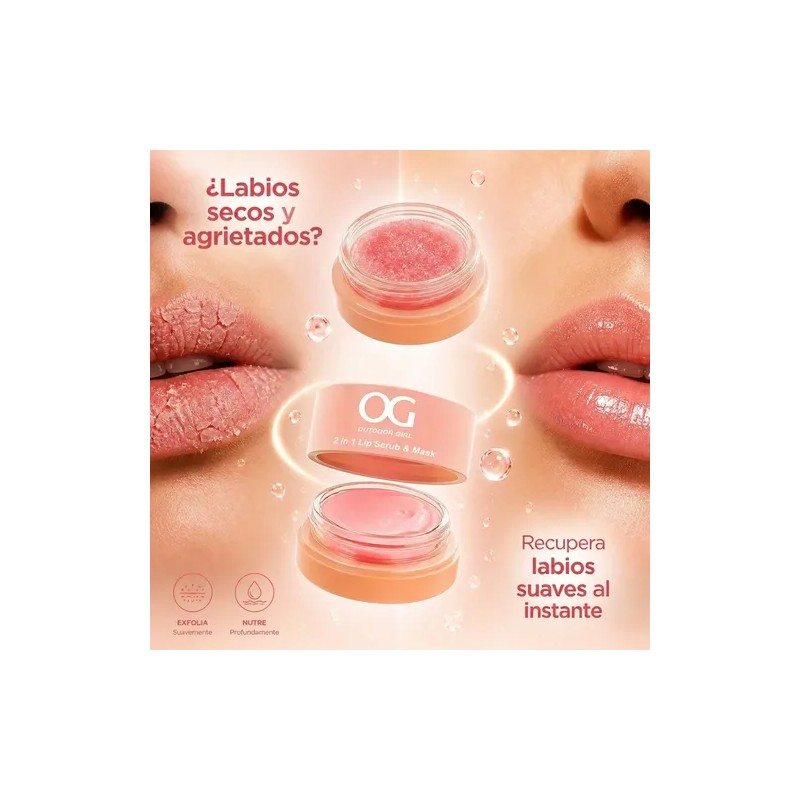 Mascarilla Labial Y Exfoliante De Labios Hydrata Dos En Uno