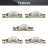 MroMax 5Pcs Screen Door Rollers 29mm/1.14" Dia White Sliding Wheel
