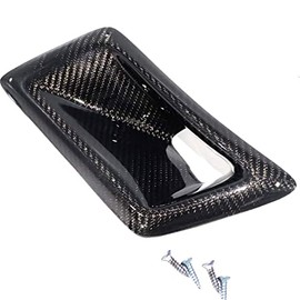 Left side Carbon Fiber Front Bumper Air Vents Cover Trim Ducts Intake Compatible with Nissan 350Z Z33 ND 2003-2009
