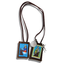 Needzo My First Scapular Pack, regalo católico de confirmación y primera comunión para niñas y niños, escapulares para niños y adolescentes