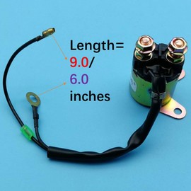 Tuzliufi Replace Solenoid Starter Relay Honda GX160 GX200 Engine Generator Go Kart TrailMaster GK50 GK80 GK163 GK196 TBM50A TBM80 MID GK-1 GK-2 Mini 5.5HP 6.5HP 163cc 196cc New Z303