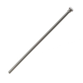 Westbrass 3/8" x 12" Brass Flat Head Toilet Supply Riser, Satin Nickel, D123-07