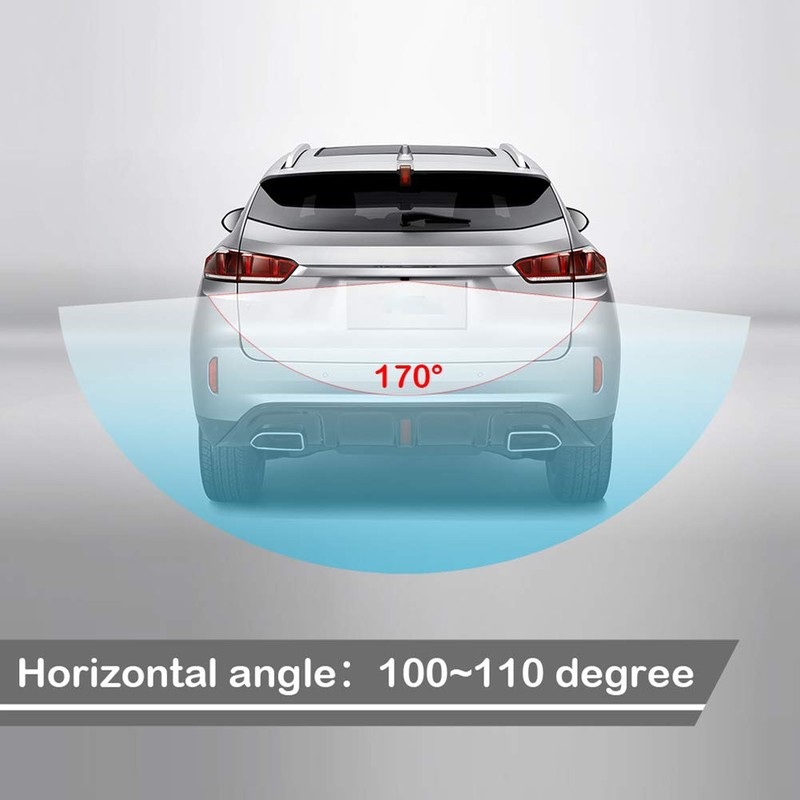 Keenso Camara de Reversa para Auto, Lente HD Gran Angular