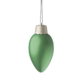 Xodus Innovations WP960-3 Battery Powered Hanging Decorative Outdoor Pulsing 8 inch C9 Bulb Style Light with Sensor Turns-On at Dark, Pack of 3, Green